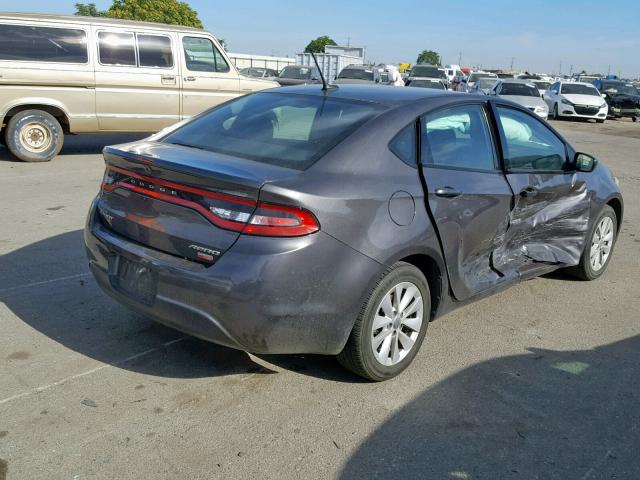 1C3CDFDH3GD694761 - 2016 DODGE DART SE AE CHARCOAL photo 4