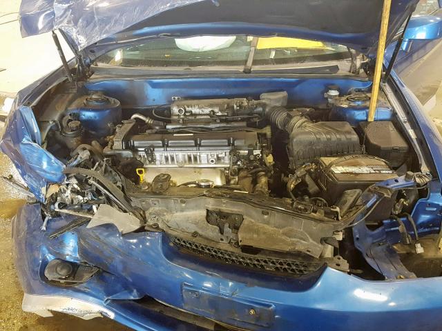 KMHHM65D75U181955 - 2005 HYUNDAI TIBURON BLUE photo 7