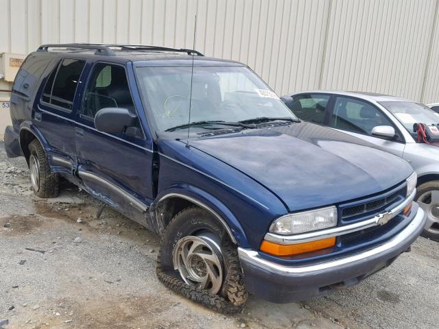 1GNDT13W8Y2150492 - 2000 CHEVROLET BLAZER BLUE photo 1