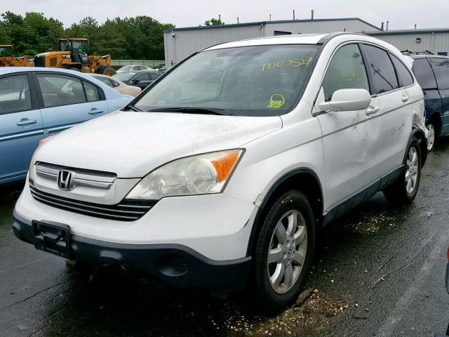 JHLRE48707C084477 - 2007 HONDA CR-V EXL WHITE photo 2