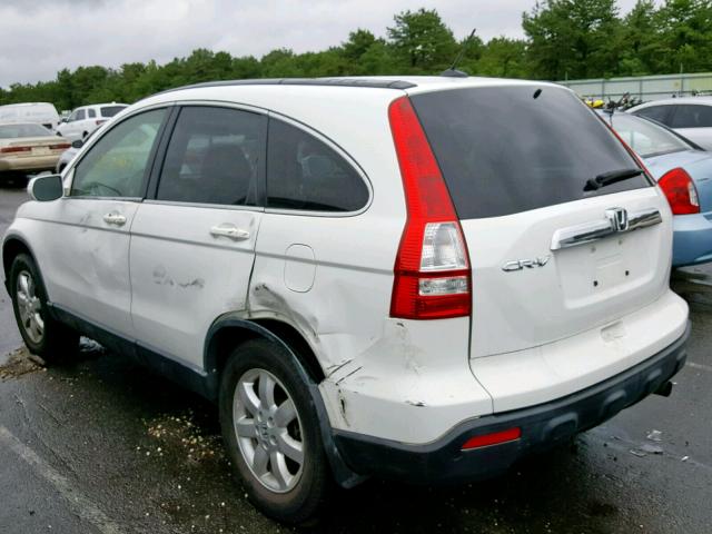 JHLRE48707C084477 - 2007 HONDA CR-V EXL WHITE photo 3