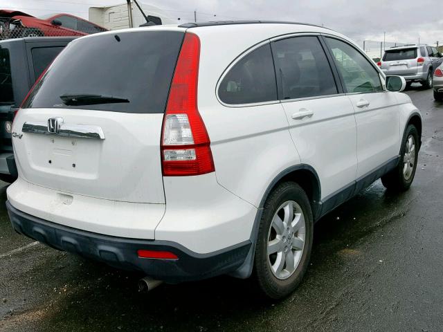 JHLRE48707C084477 - 2007 HONDA CR-V EXL WHITE photo 4