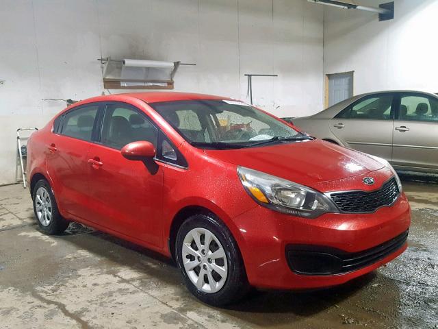 KNADM4A3XD6100144 - 2013 KIA RIO LX RED photo 1