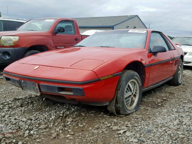 1G2AF37R5EP260258 - 1984 PONTIAC FIERO SE RED photo 2