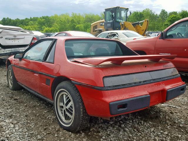 1G2AF37R5EP260258 - 1984 PONTIAC FIERO SE RED photo 3