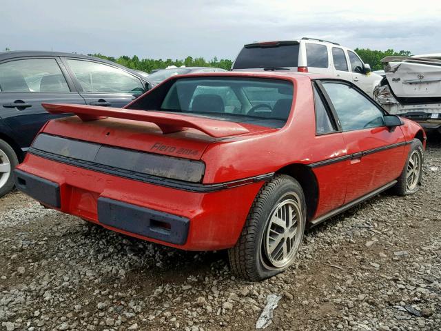 1G2AF37R5EP260258 - 1984 PONTIAC FIERO SE RED photo 4