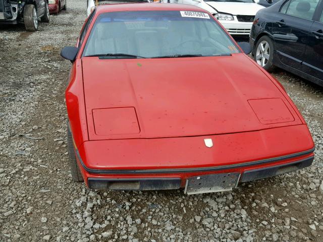 1G2AF37R5EP260258 - 1984 PONTIAC FIERO SE RED photo 9