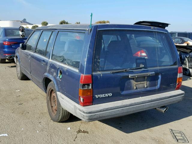 YV1FA8859L1312767 - 1990 VOLVO 740 BASE BLUE photo 3