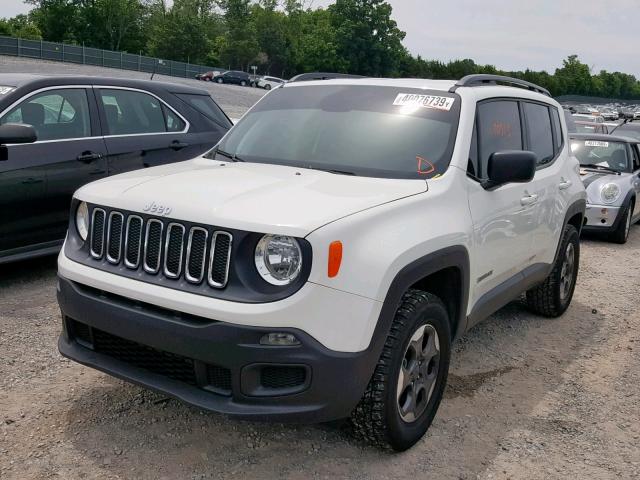 ZACCJBAB4JPH31712 - 2018 JEEP RENEGADE S თეთრი ფოტო 2