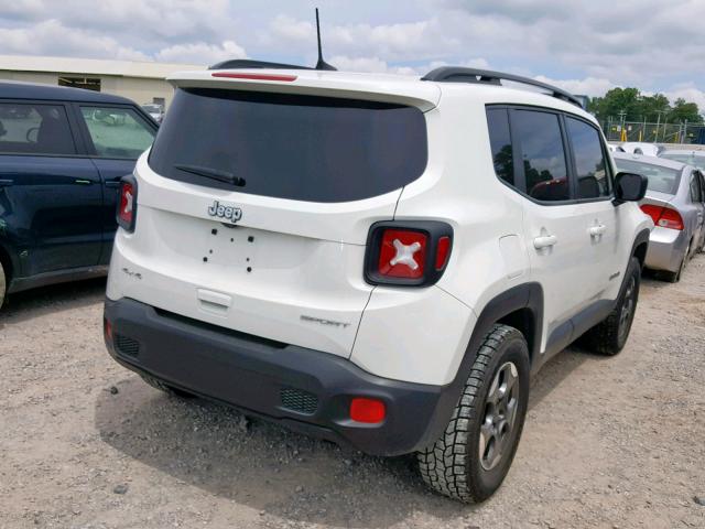 ZACCJBAB4JPH31712 - 2018 JEEP RENEGADE S თეთრი ფოტო 4