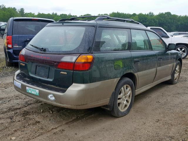 4S3BH675837636358 - 2003 SUBARU LEGACY OUT GREEN photo 4