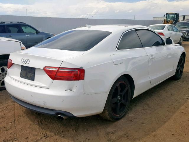 WAUDK78T59A033423 - 2009 AUDI A5 QUATTRO WHITE photo 4