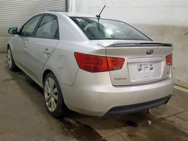 KNAFW4A33A5296562 - 2010 KIA FORTE SX SILVER photo 3