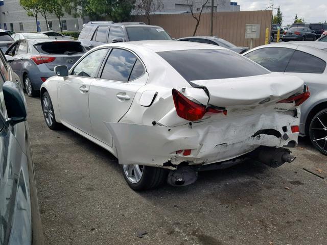 JTHBK262562008887 - 2006 LEXUS IS 250 WHITE photo 3