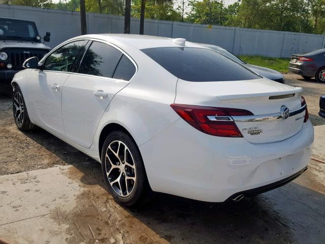 2G4GL5EX7H9180325 - 2017 BUICK REGAL SPOR WHITE photo 3