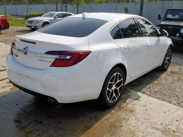 2G4GL5EX7H9180325 - 2017 BUICK REGAL SPOR WHITE photo 4