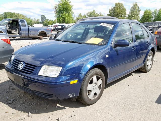 3VWSB69M02M054150 - 2002 VOLKSWAGEN JETTA GLS BLUE photo 2