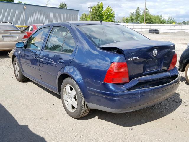 3VWSB69M02M054150 - 2002 VOLKSWAGEN JETTA GLS BLUE photo 3