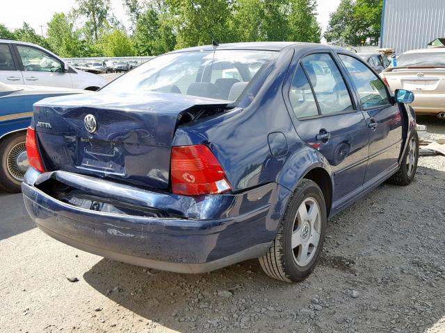 3VWSB69M02M054150 - 2002 VOLKSWAGEN JETTA GLS BLUE photo 4