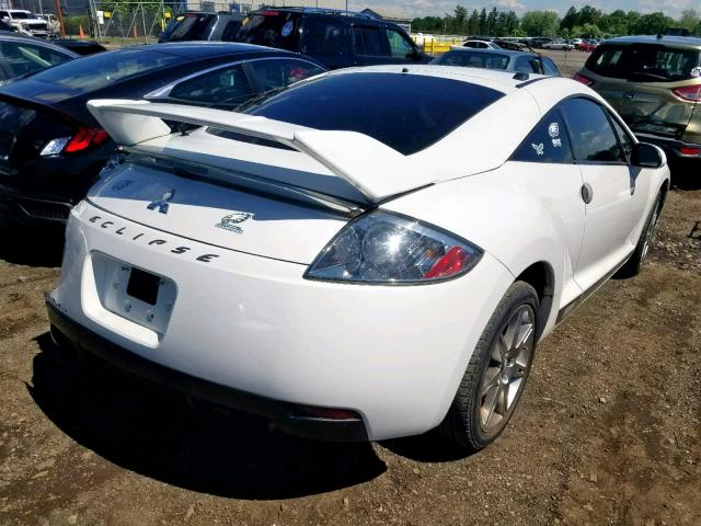 4A3AK64F08E036153 - 2008 MITSUBISHI ECLIPSE SE WHITE photo 4