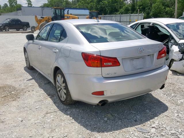 JTHCK262085025652 - 2008 LEXUS IS 250 SILVER photo 3