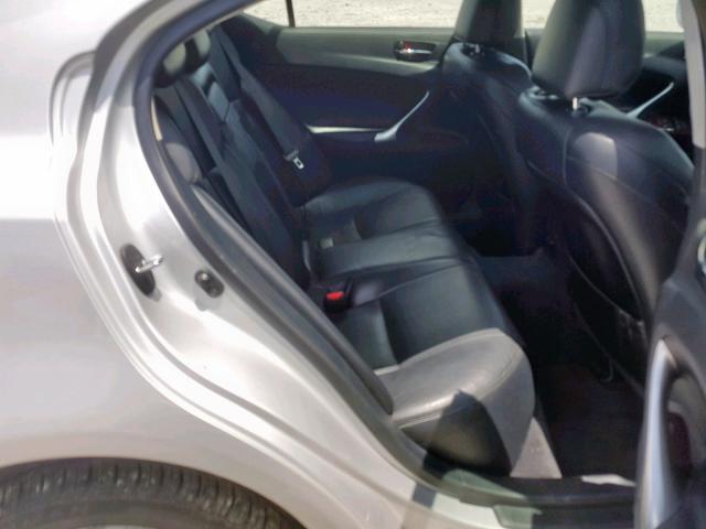 JTHCK262085025652 - 2008 LEXUS IS 250 SILVER photo 6