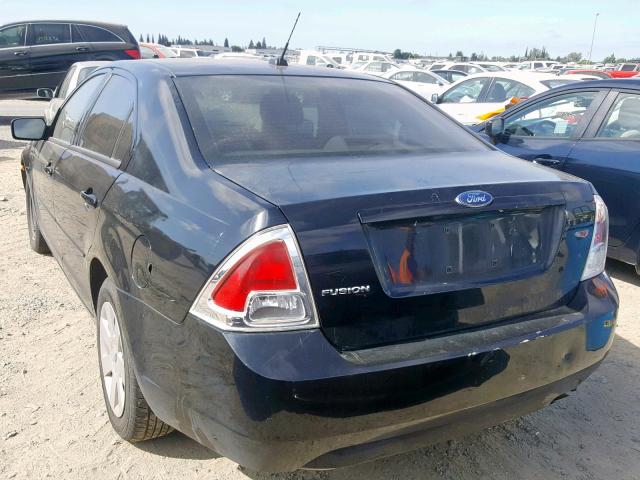 3FAHP06Z88R143185 - 2008 FORD FUSION S BLACK photo 3