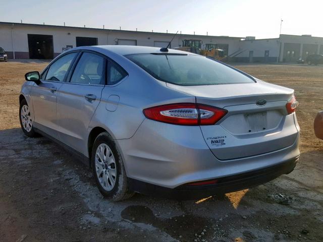 1FA6P0G78E5358133 - 2014 FORD FUSION S SILVER photo 3