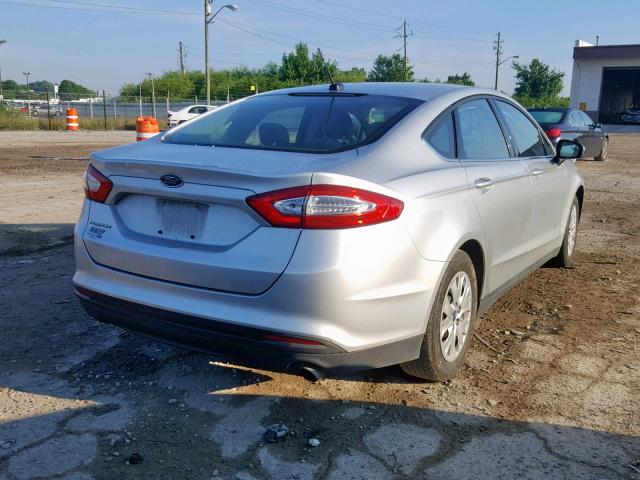 1FA6P0G78E5358133 - 2014 FORD FUSION S SILVER photo 4