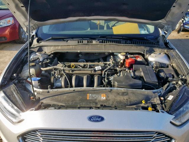 1FA6P0G78E5358133 - 2014 FORD FUSION S SILVER photo 7