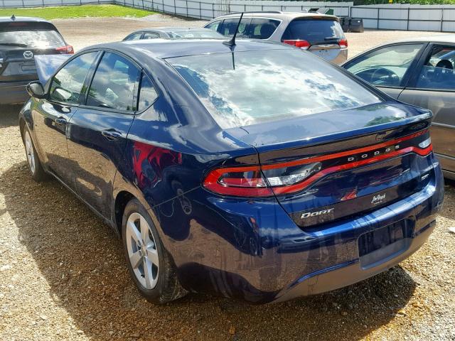 1C3CDFBB3FD403706 - 2015 DODGE DART SXT BLUE photo 3