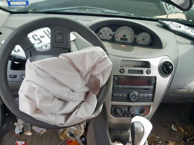 1G8AL55F67Z102361 - 2007 SATURN ION LEVEL GRAY photo 9