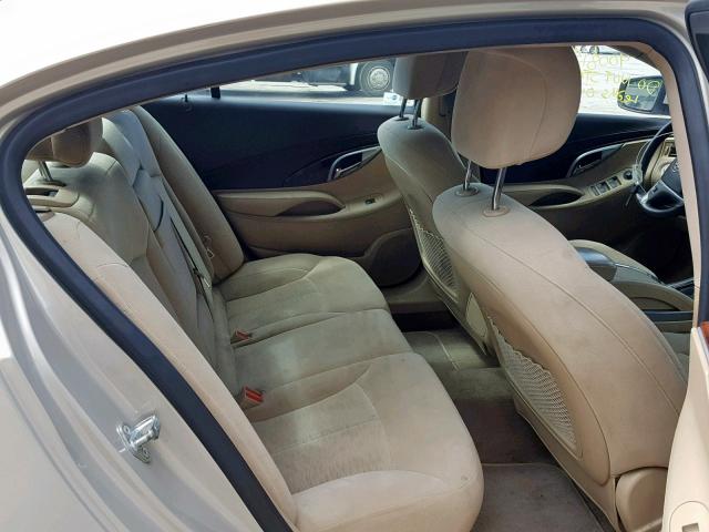 1G4GB5EG6AF229904 - 2010 BUICK LACROSSE C BEIGE photo 6