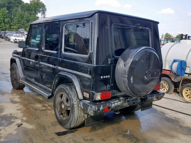 WDCYR49E75X160870 - 2005 MERCEDES-BENZ G 500 BLACK photo 3