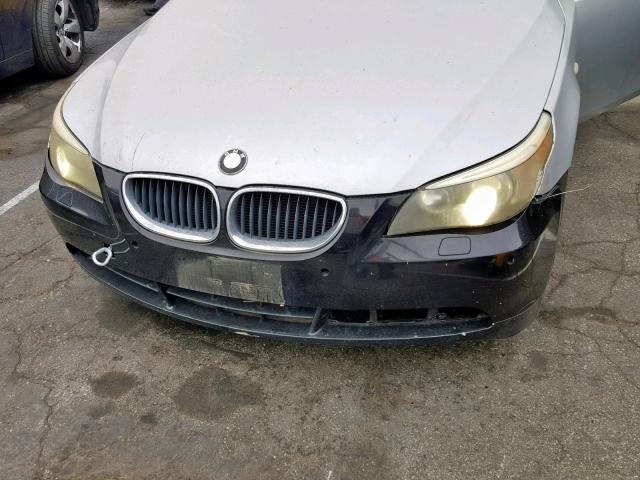 WBANA73584B060229 - 2004 BMW 530 I SILVER photo 9