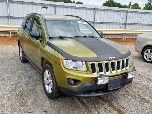 1C4NJDBB2CD651247 - 2012 JEEP COMPASS SP მწვანე ფოტო 1