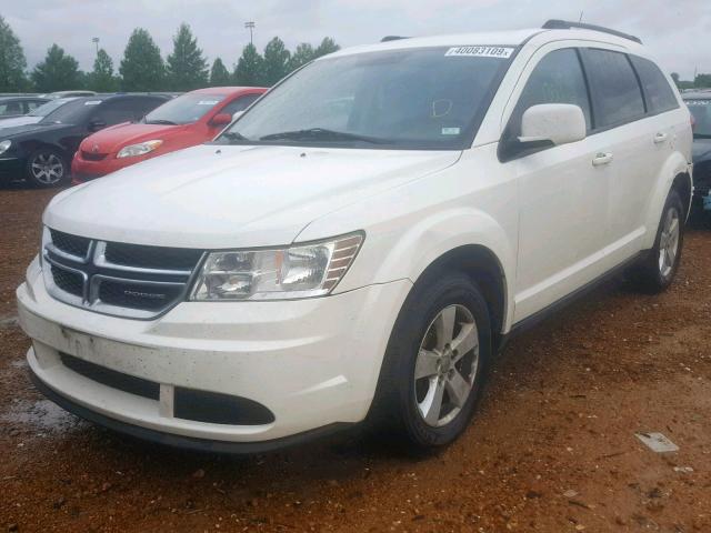 3D4PG1FG2BT516017 - 2011 DODGE JOURNEY MA WHITE photo 2