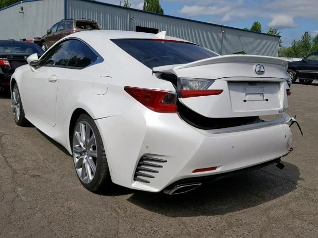 JTHSM5BC0G5000559 - 2016 LEXUS RC 300 WHITE photo 3