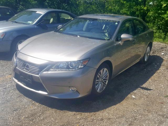 JTHBK1GGXF2170017 - 2015 LEXUS ES 350 GRAY photo 2