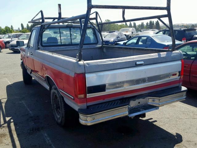 2FTHF25G8NCA26204 - 1992 FORD F250 RED photo 3