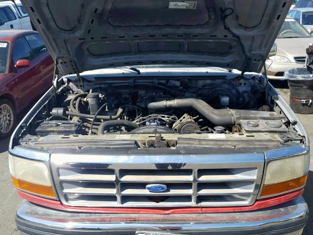 2FTHF25G8NCA26204 - 1992 FORD F250 RED photo 7