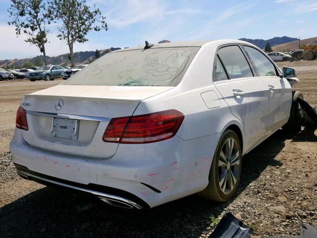 WDDHF5KB1FB104528 - 2015 MERCEDES-BENZ E 350 WHITE photo 4