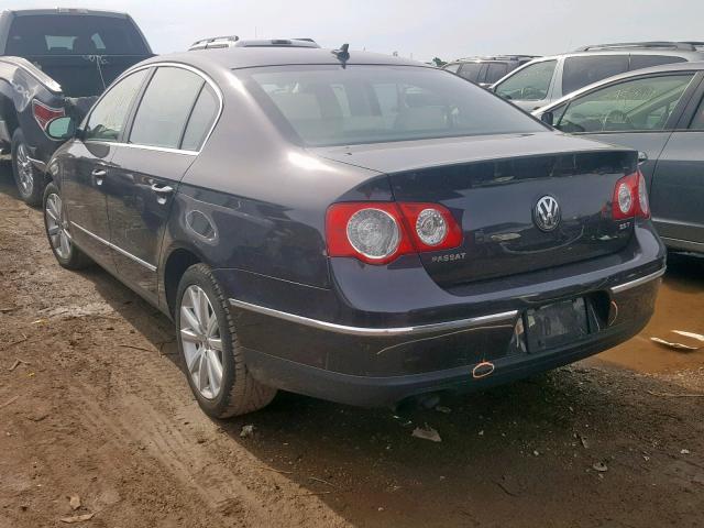 WVWJK7AN6AE124635 - 2010 VOLKSWAGEN PASSAT KOM BLACK photo 3