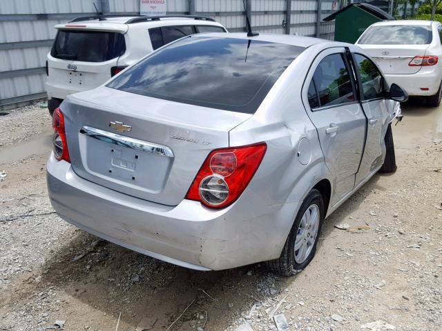 1G1JC5SH4D4222737 - 2013 CHEVROLET SONIC LT SILVER photo 4