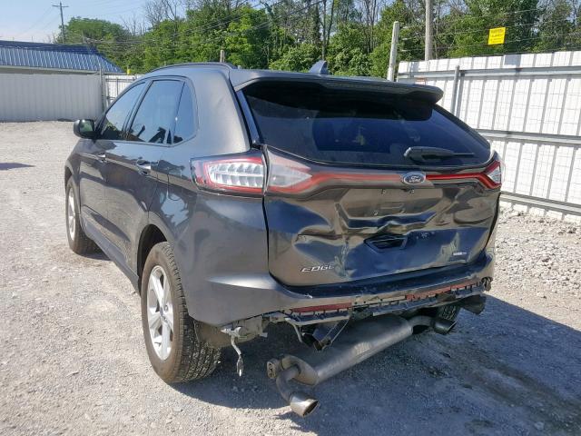 2FMPK4G90HBB15501 - 2017 FORD EDGE SE GRAY photo 3