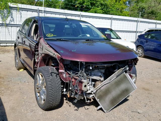 2FMDK4KC1BBA58559 - 2011 FORD EDGE LIMIT BURGUNDY photo 1