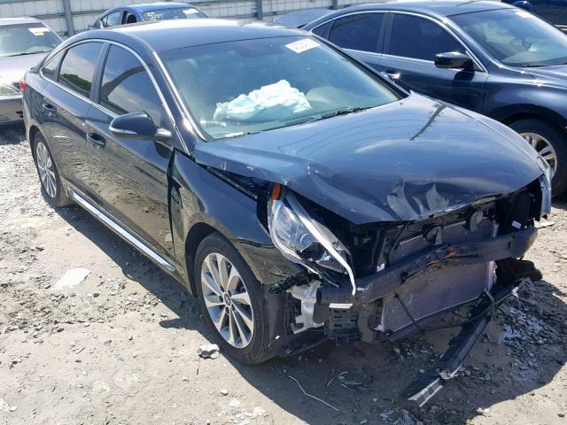 5NPE34AF7GH389188 - 2016 HYUNDAI SONATA SPO BLACK photo 1