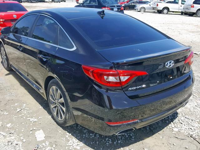 5NPE34AF7GH389188 - 2016 HYUNDAI SONATA SPO BLACK photo 3