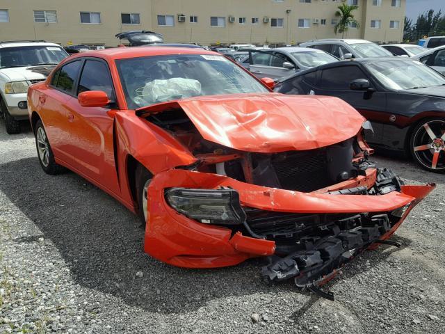 2C3CDXHG8GH313125 - 2016 DODGE CHARGER SX ORANGE photo 1