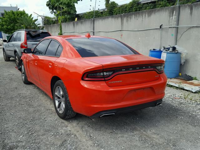 2C3CDXHG8GH313125 - 2016 DODGE CHARGER SX ORANGE photo 3